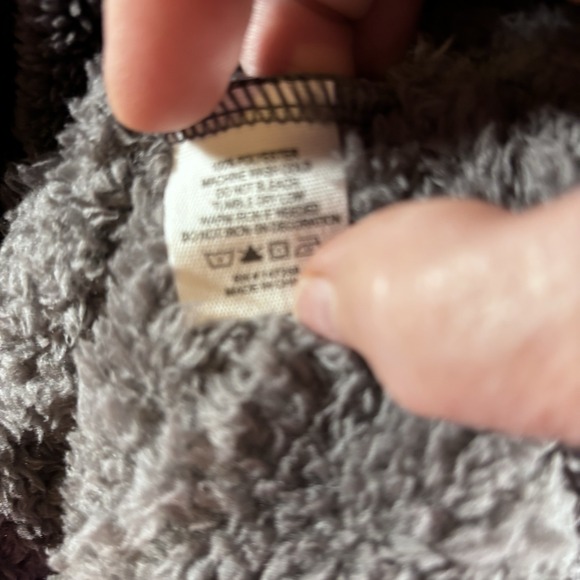 Simply Southern 1/4 Zip Sherpa Pullover Sweater Grey Womens Medium NWT Soft Cozy - Picture 10 of 12